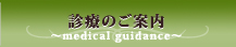 診療のご案内